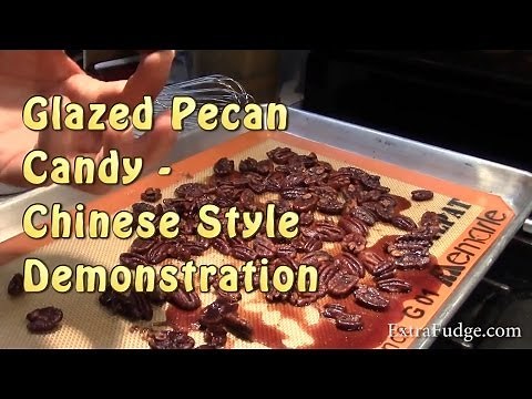Glazed Pecan Candy Recipe Demonstration