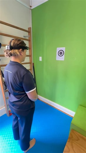 Therapy in Action on Instagram: "The Joint Position Error (JPE) test shows how well your neck and brain work together. Your neck is full of sensors that help your brain know where your head is. After pain, injury, or long hours in one posture, these sensors can get a bit “confused.” The JPE test checks how accurately you can return your head to a target with your eyes closed. Missing the target can mean your sensorimotor system needs retraining. Why it matters: ✨ Better neck awareness ✨ Improved