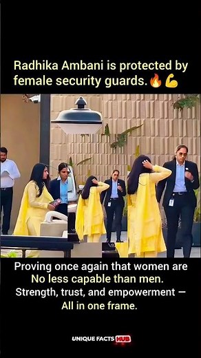 Radhika Ambani’s Powerful Security Team 💛 | Women Breaking Barriers 💪. #viral