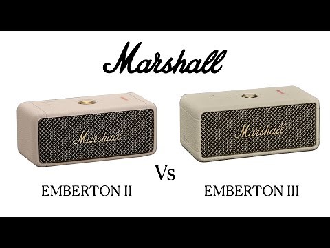 Marshall Emberton 2 vs Emberton 3 III Portable BLuetoth Speakers | Compare Specifications | Features