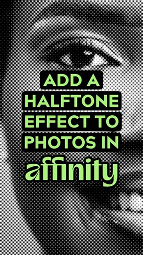Affinity 3 | How to add a Halftone Effect to a Photo in | Affinity Screen Tone Tutorial