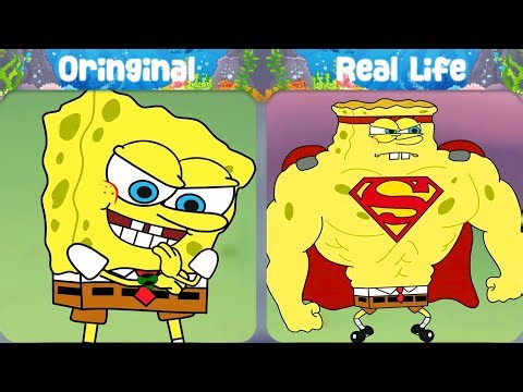 SUPER SPONGEBOB! 💪 | SpongeBob Original vs Real life | SpongeBob Animation
