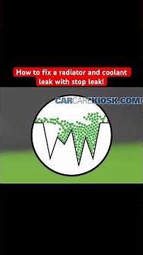 Fix RADIATOR Leaks FAST with Stop Leak Solution?