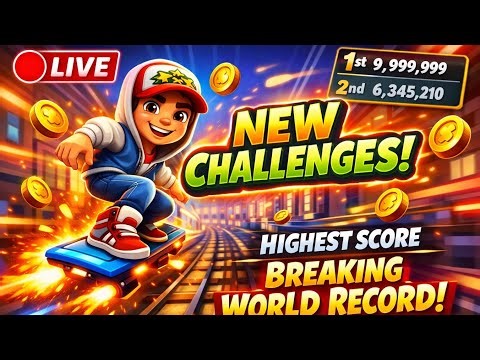 ‎🔴 LIVE Subway Surfers 🔥 Breaking High Scores & New Challenges! 🏆