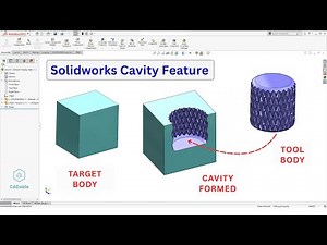 Cavity Feature in Assembly | Create Mold in Solidworks | How to Use Cavity Feature | CADable