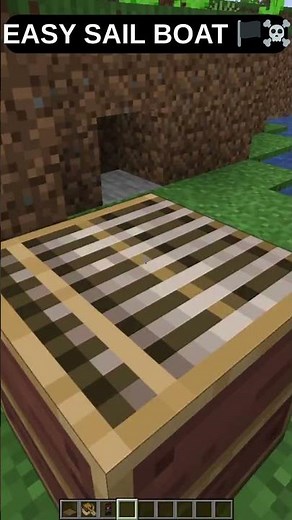 Easiest Pirate Ship Build #minecraft #shorts