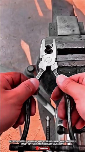 Tool Modified Pliers for Tough Bolts and Damaged Knobs