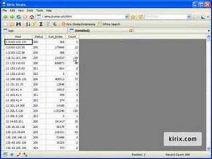 Researching Apache Web Log Activity with Kirix Strata