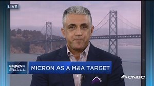 Chip maker Micron up 10% today
