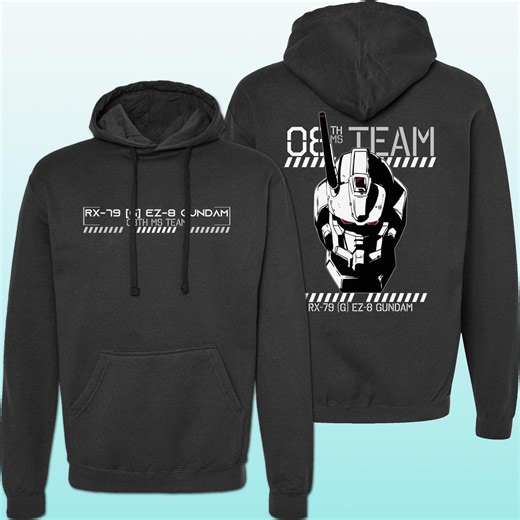 RX-79[G] EZ-8 Gundam Mobile Suit Hoodie – 08th MS Team Sweatshirt Anime Streetwear - Etsy