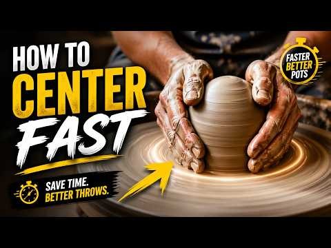 Center Clay FAST: The 3–2 Method for Pottery Wheel Centering