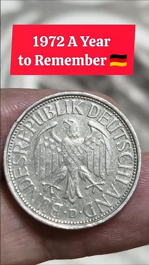 What Secrets Does the 1972 German 1 Mark Coin Still Hold? 🪙🦅