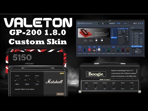 Valeton GP-200 1.8.0 Custom Skin (Software)