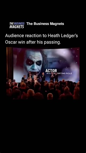 The Business Magnets on Instagram: "On February 22, 2009, at the 81st Academy Awards in Los Angeles, the Oscars witnessed one of their most moving moments when Heath Ledger was honored posthumously with the Best Supporting Actor award for his portrayal of the Joker in The Dark Knight. By that time, his performance had already left a lasting mark on film history, redefining how comic-book villains could be portrayed on screen. When his name was called, the room fell into a deeply emotional atmosp