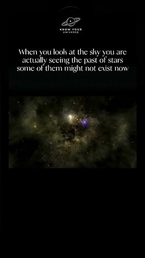 When You Look at Stars, You’re Actually Seeing the Past ✨#space #star