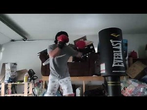 Everlast Powercore Freestanding Heavy Bag workout.