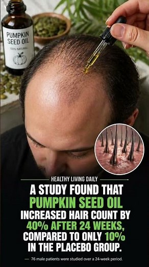 How to grow back bald spots using pumpkin seed