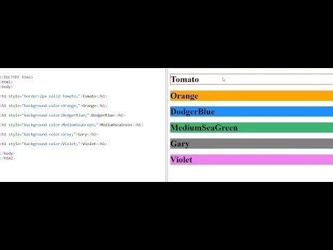HTML Colors RGB HEX in Detail