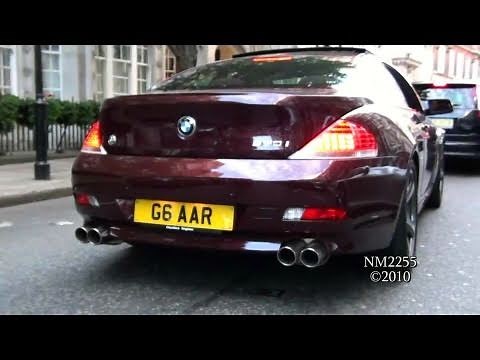 BMW 650i with Quad Custom Exhaust Revs and Accelerations!