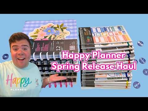 Happy Planner Spring Release Haul | New Sticker Books and Planner Flip Through