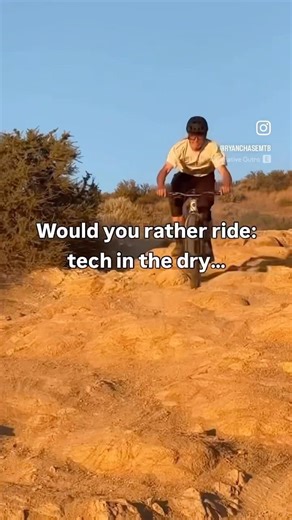 TECHNICAL RIDING: DRY VS WET!🤯🔥 #mtb #bikepark #downhill #relatable #fun