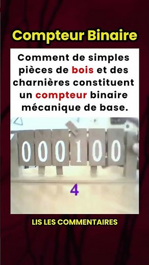Comment du bois et des charnières créent un compteur binaire mécanique 🪵