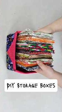 DIY Storage Boxes using Recycled Materials #2026 #shorts