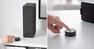 IKEA's remote control for SONOS speakers is a simple puck-like device