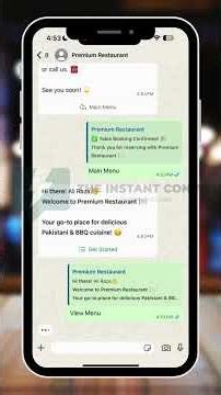 Restaurant Chatbot Demo | The Instant Convo Ai Chatbot