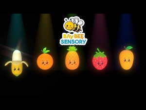Baby Dance Party Fruit Sensory | Visual Stimulation Animation