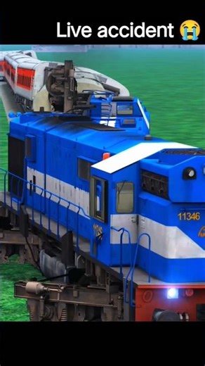 WDM3D LIVE ACCIDENT 😭#viralshorts #youtubeshorts #indianrailways #railwaycontent