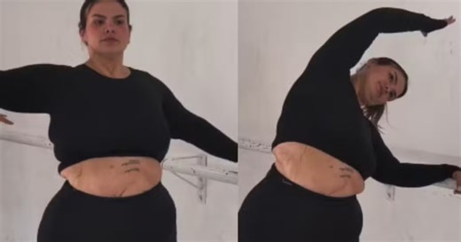 Thais Carla impressiona seguidores ao surgir 80 kg mais magra em aula de jazz