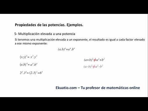 Propiedades de las potencias Ejemplos y ejercicios resueltos