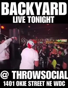 TONIGHT “BYB Returns to Throw Social” Featuring Live the BACKYARD BAND Sunday, June 30th Doors Open 9pm til 1am Throw Social DC 1401 Okie St NE/WDC Music by DJ 808 Hosted by Billy Da Kid Early arrival strongly suggested Paid Secured Parking Lot Across the Street If you have purchased a cabana you still must purchase tickets for entry. Cabana tickets are available online. Only purchase once you have confirmed cabana with Throw Social. For tickets: https://BYBJUNE30TH.eventbrite.com For Cabanas: h