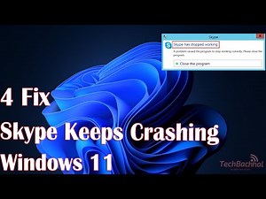 Fix Skype Keeps Crashing in Windows 11