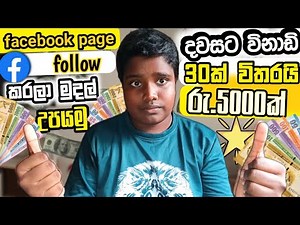 Facebook Page Follow කරලා Online සල්ලි හොයමු | Sprout Gigs Sinhala Guide 2025