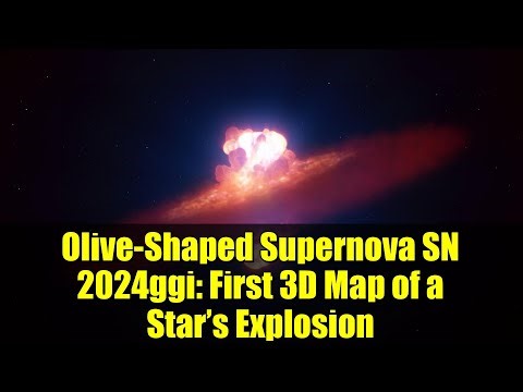 Olive-Shaped Supernova SN 2024ggi: First 3D Map of a Star’s Explosion