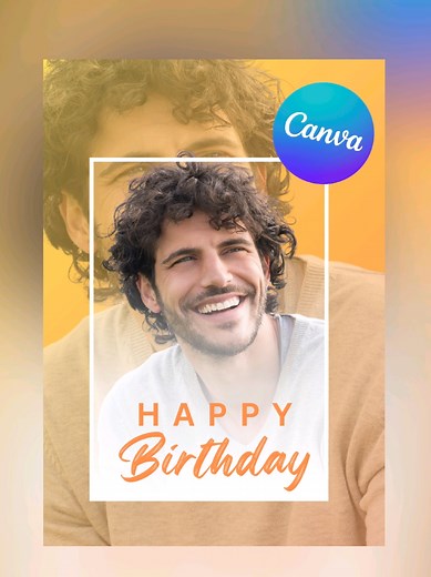 Easy and beautiful Canva Birthday Poster design tutorial! #canva #canvadesign #canvatutorial #design #designinspiration