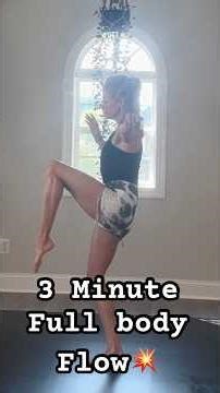 3-MINUTE RHYTHMIC FULL-BODY FLOW: Connect with your CORE, Posture, Balance & Injury Prevention + FUN