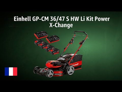 Einhell GP-CM 36/47 S HW Li Cordless Lawnmower Kit Power X-Change | REVIEW | French