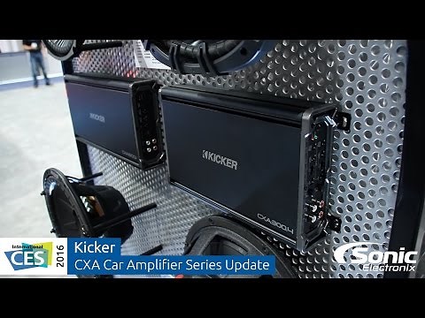 Kicker New CXA Car Audio Amplifiers | CXA1800.1 & CXA300.4 | CES 2016