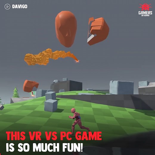 1M views · 10K reactions | This VR vs PC Game is so much fun!  Davigo | Gamology - Gamers On Board | Facebook