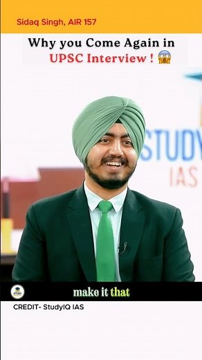 Why you Come Again here ?😅🤐 IAS Sidaq Singh | UPSC 2024 Interview by StudyIQ IAS