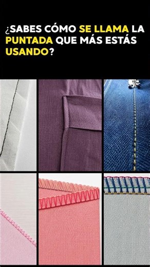 Do you know the technical names for these stitches? 👀✂️