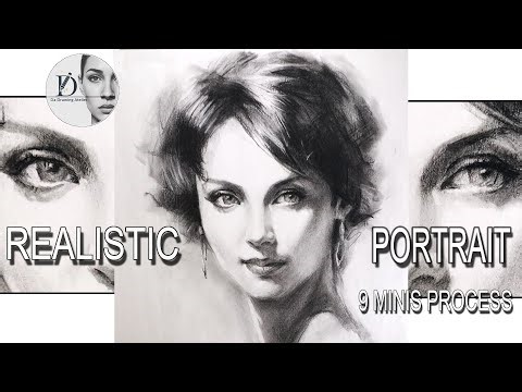 Realistic Portrait Sketching Logic: 9-Minute Process | 写实肖像画逻辑
