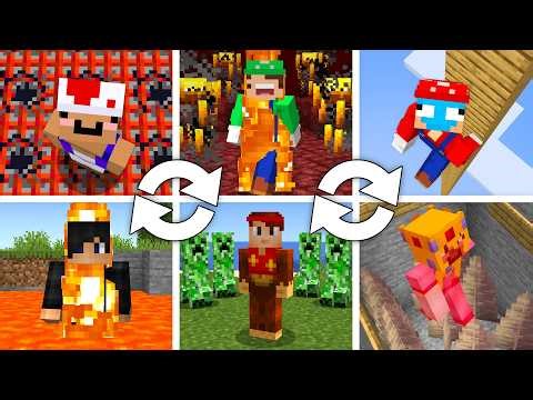 Minecraft 6-Way Death Swap...