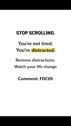 #You’re Not Tired… You’re Distracted 🔥success motivation, discipline mindset,shorts