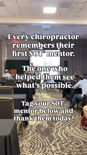 Learning SOT® is a journey that never really ends. Every chiropractor starts somewhere but it’s the mentors along the way who shape how we serve, think, and grow. Who was that person for you? Tag them below and let them know how much they’ve influenced your SOT® path. 👇 #sorsi #sotmethods #sotchiropractic #chiropracticeducation #chiropractictechnique #sot #chiropracticcommunity #chiropracticmentorship | Sacro Occipital Research Society International Inc. (SORSI)