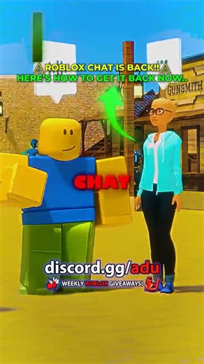 Roblox Chat is BACK!! (HOW TO GET IT BACK) 🚨🥳😲 #roblox