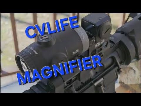 CVLIFE Eaglefeather 3X Compact Magnifier with Quick-Release Mount review and demonstration.